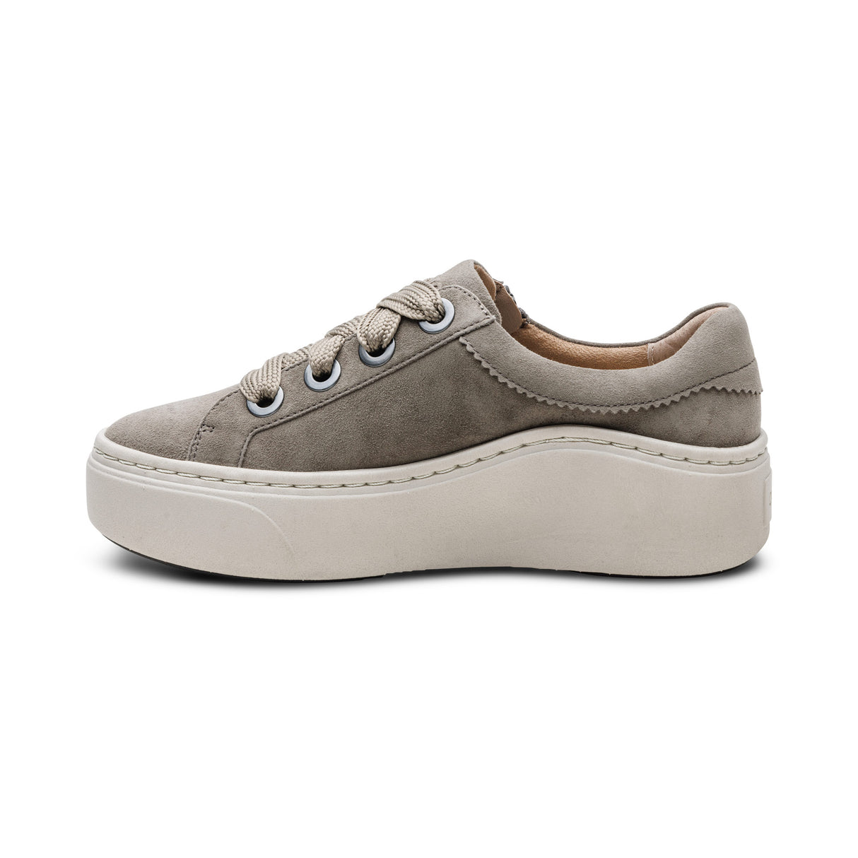 Aetrex Aubrey Arch Support Platform Sneaker in Taupe
