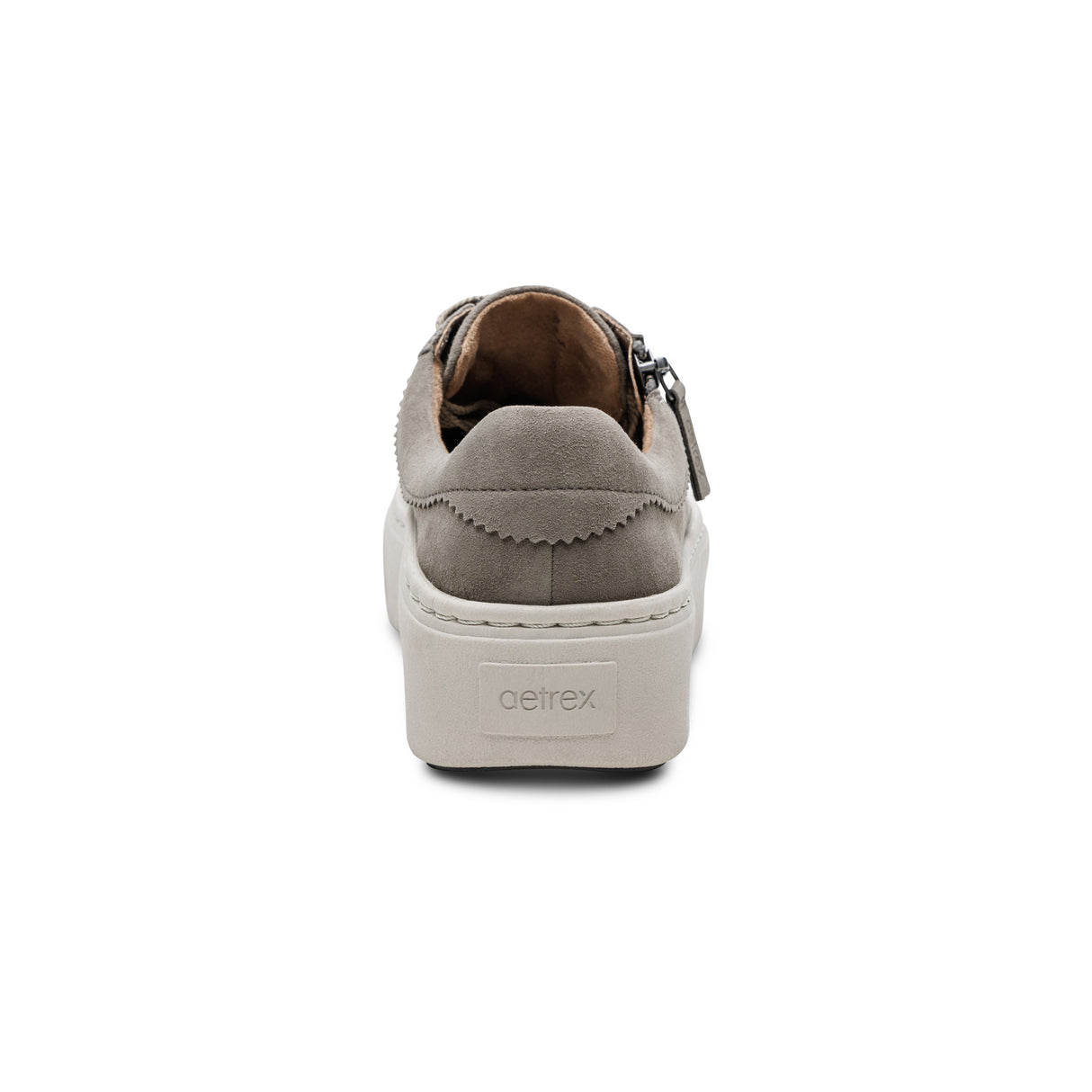 Aetrex Aubrey Arch Support Platform Sneaker in Taupe
