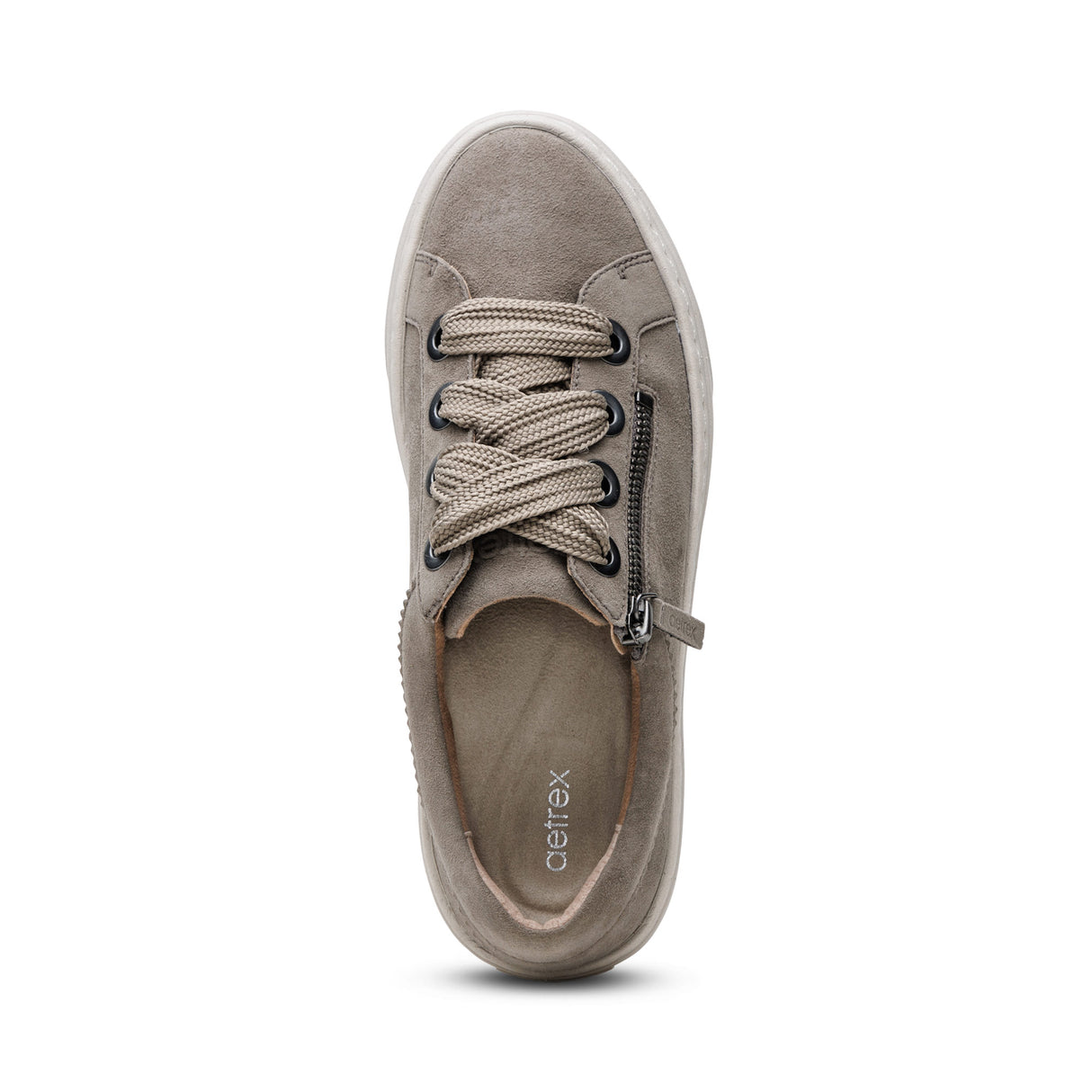 Aetrex Aubrey Arch Support Platform Sneaker in Taupe