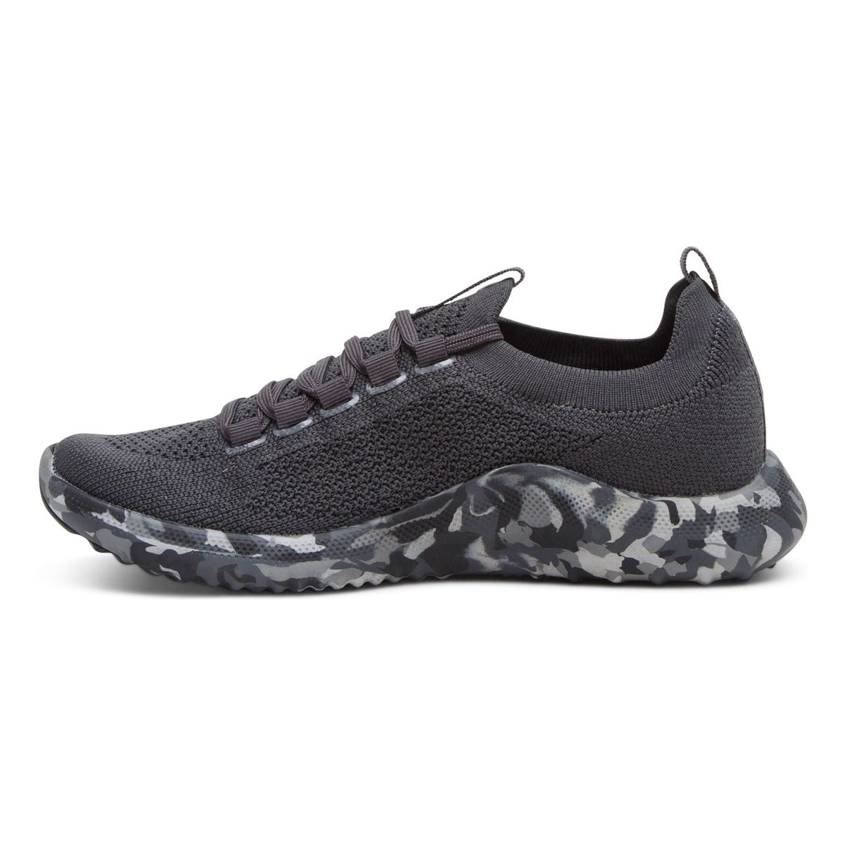 Aetrex Carly Women's Arch Support Sneakers In Charcoal Camo