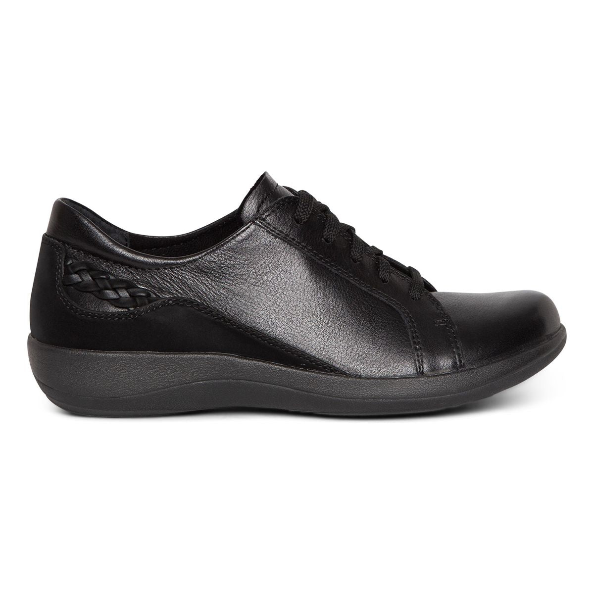 Aetrex Dana Women's Lace Up All Black Shoe