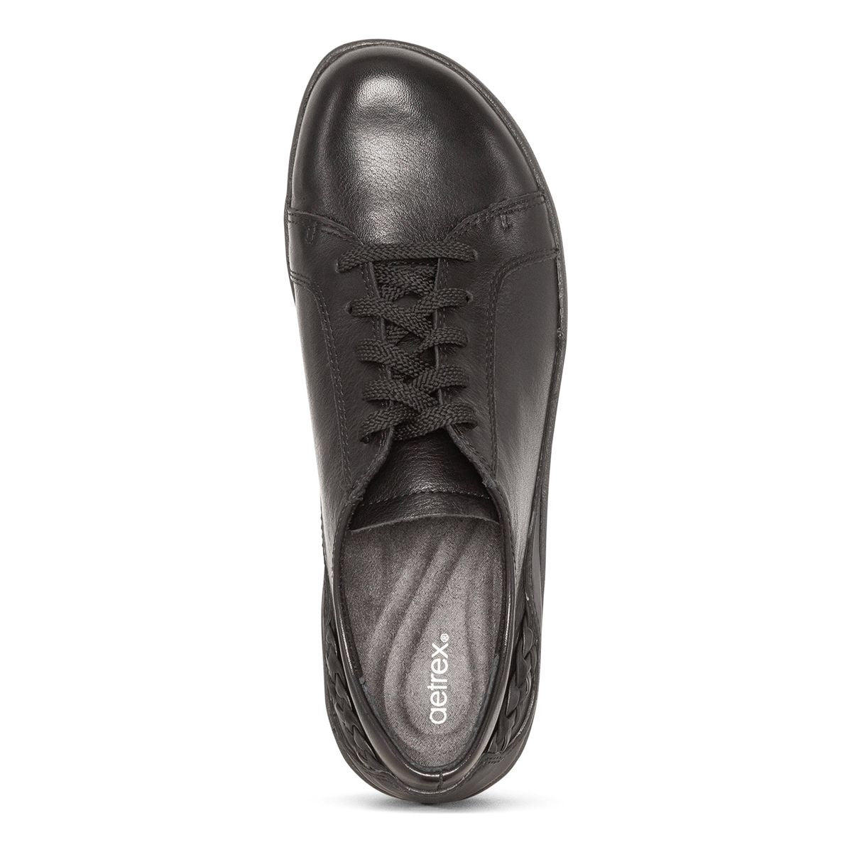 Aetrex Dana Women's Lace Up All Black Shoe