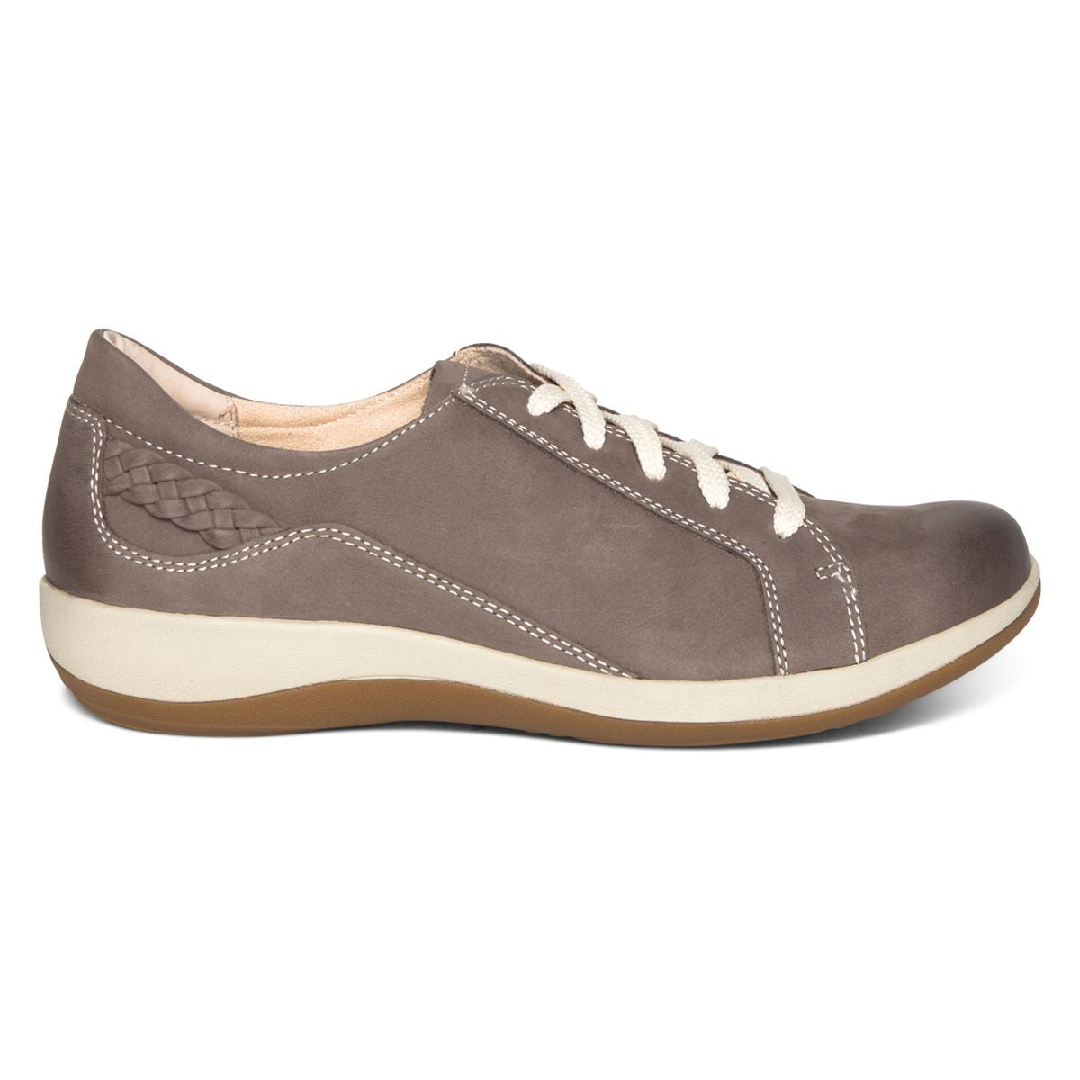 Aetrex Dana Lace Up Shoe in Mushroom
