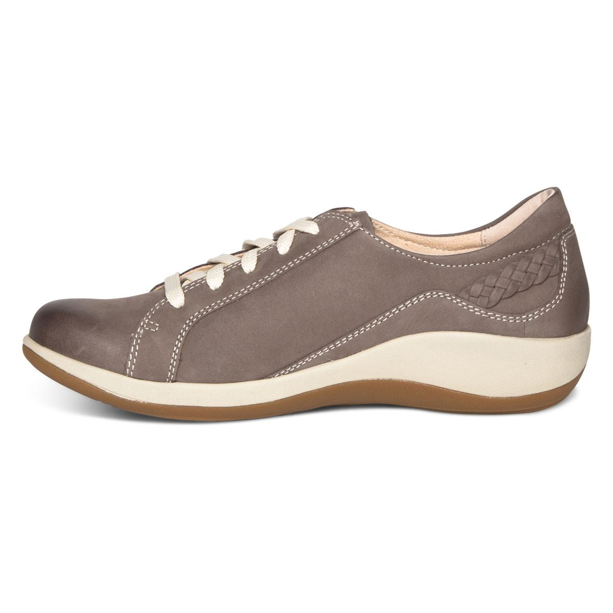 Aetrex Dana Lace Up Shoe in Mushroom