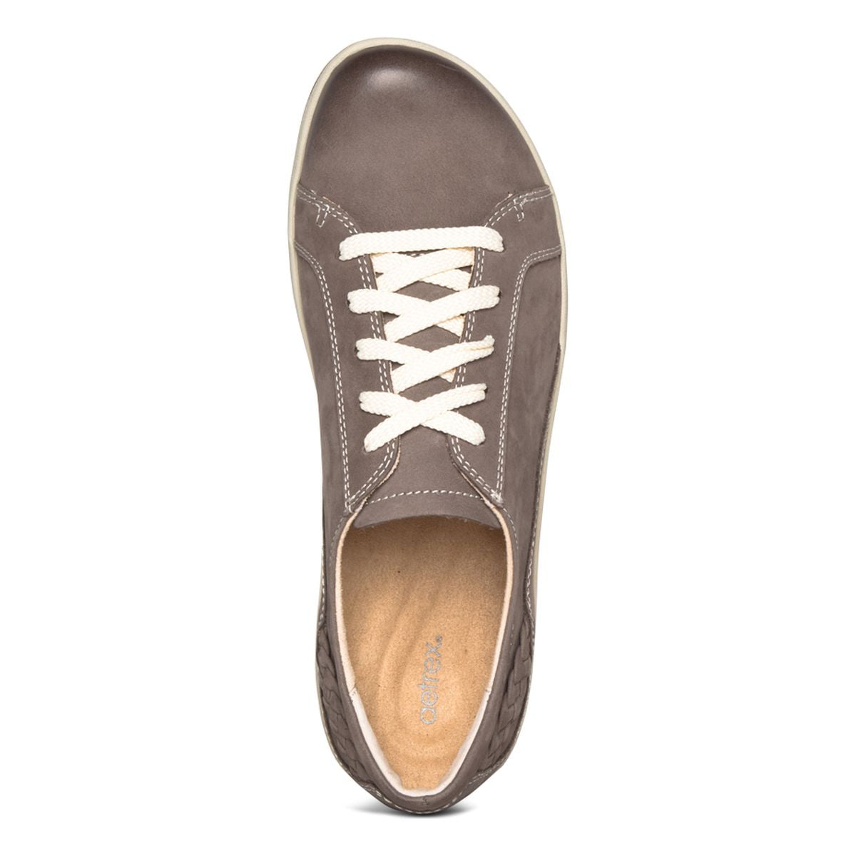 Aetrex Dana Lace Up Shoe in Mushroom