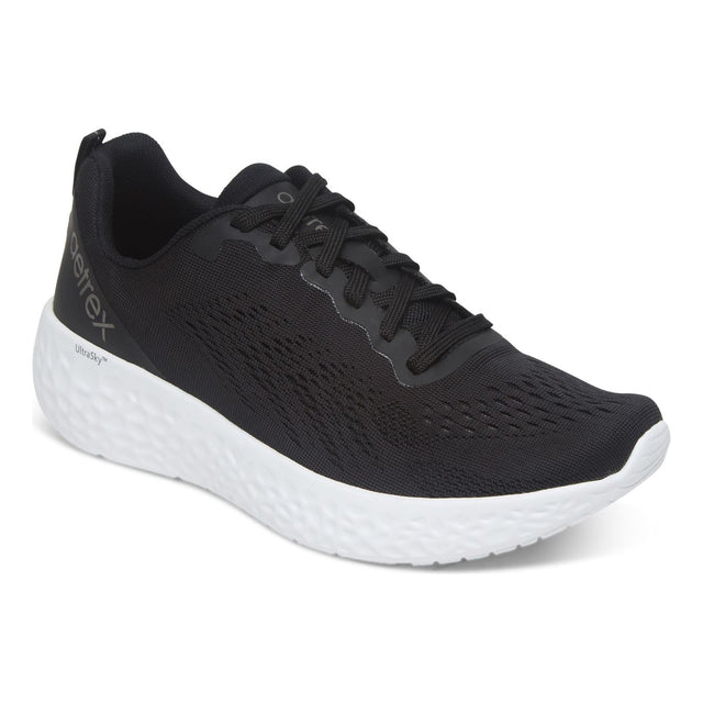 Aetrex Danika sneaker; women’s orthotic sneakers; stylish arch support sneakers; memory foam walking shoes; plantar fasciitis sneakers; lightweight everyday sneakers