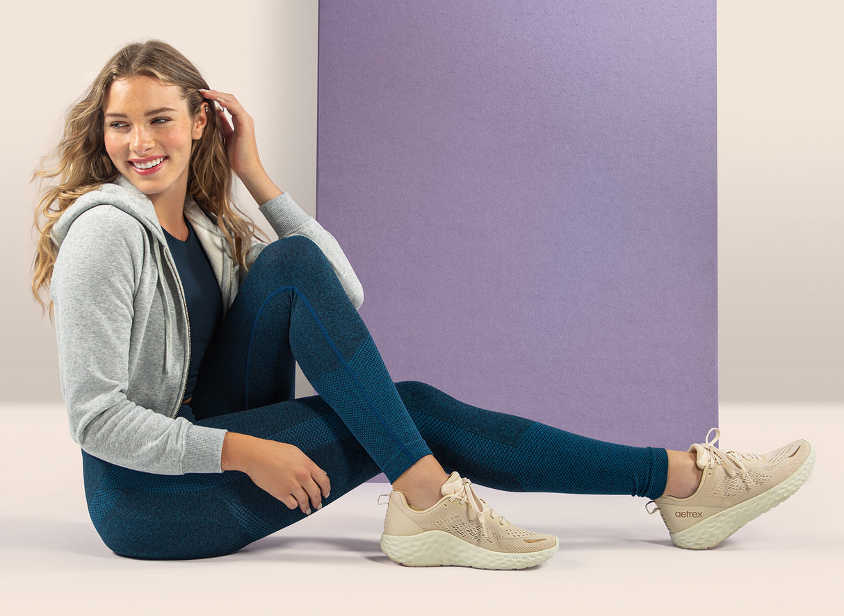 Aetrex Danika Women's Arch Support Sneaker in Ivory