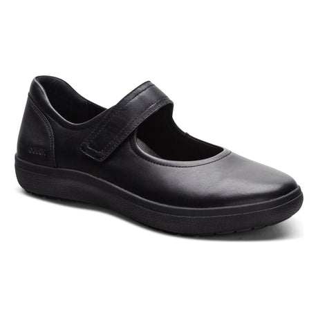 Comfort Mary Jane Shoe by Aetrex. Arch support and lots of cushioning. Style is Erica.