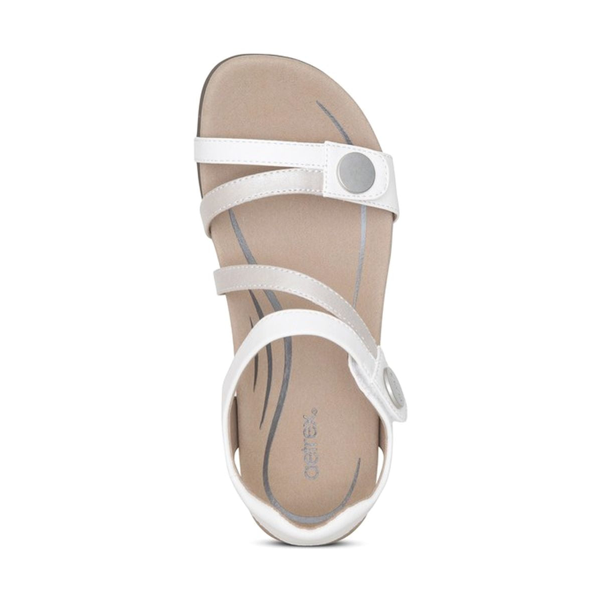 Aetrex Jess Adjustable Quarter Strap Sandal