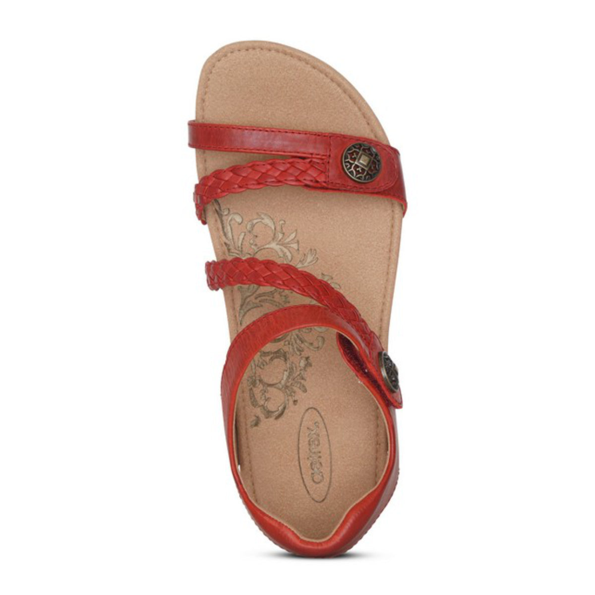 Aetrex Jillian Women's Braided Quarter Strap Sandal