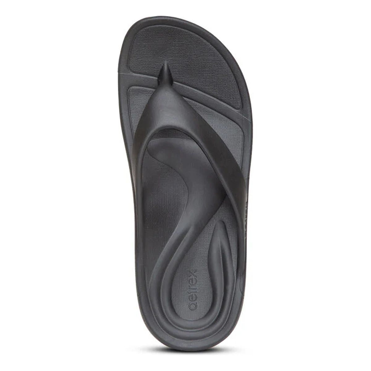 Aetrex Maui Men's Orthotic Flips in Black