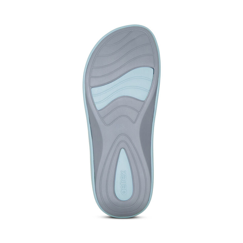 Aetrex Maui Women's Orthotic Flips – Blue