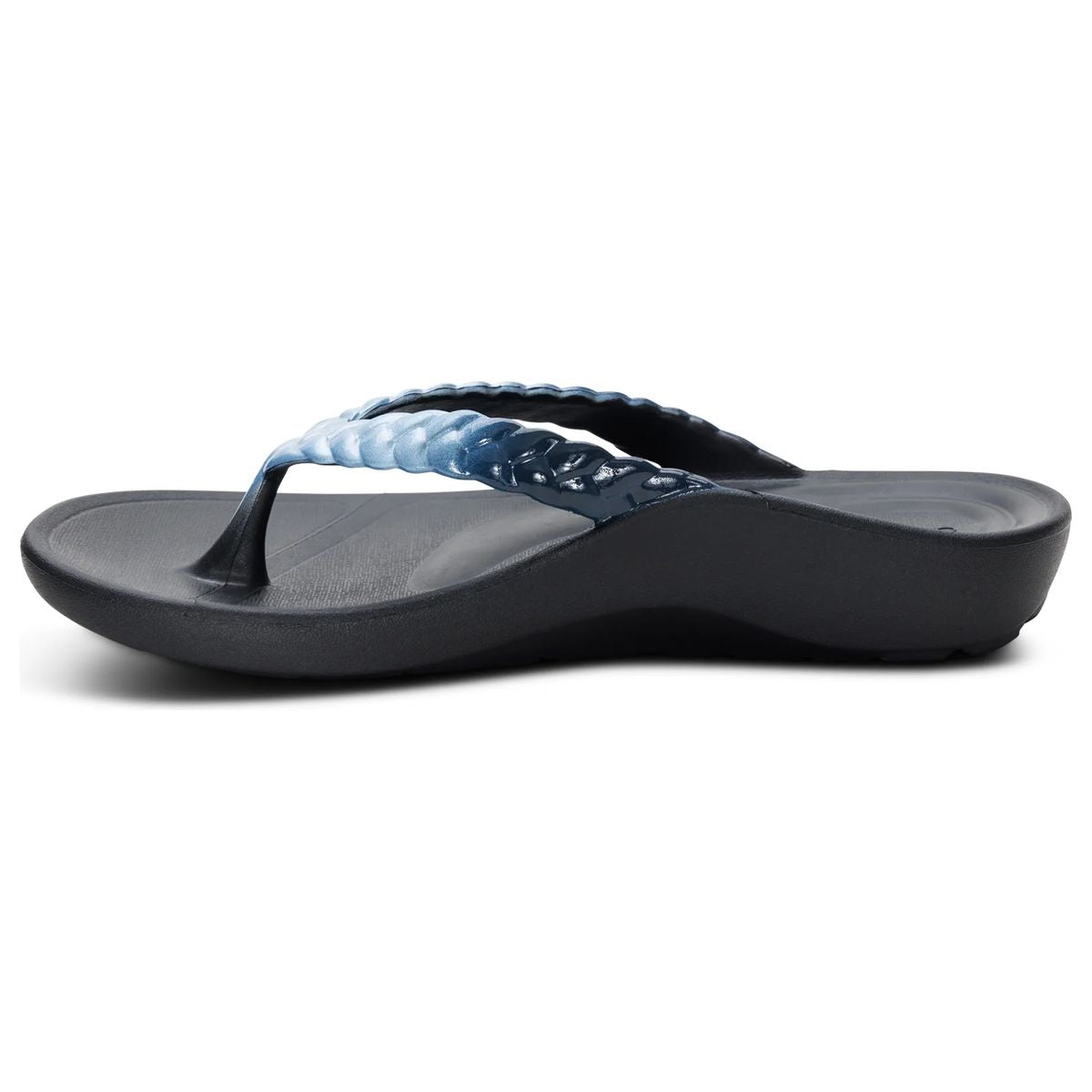 Aetrex Vicki Women's Braided Thong Sandal – Blue