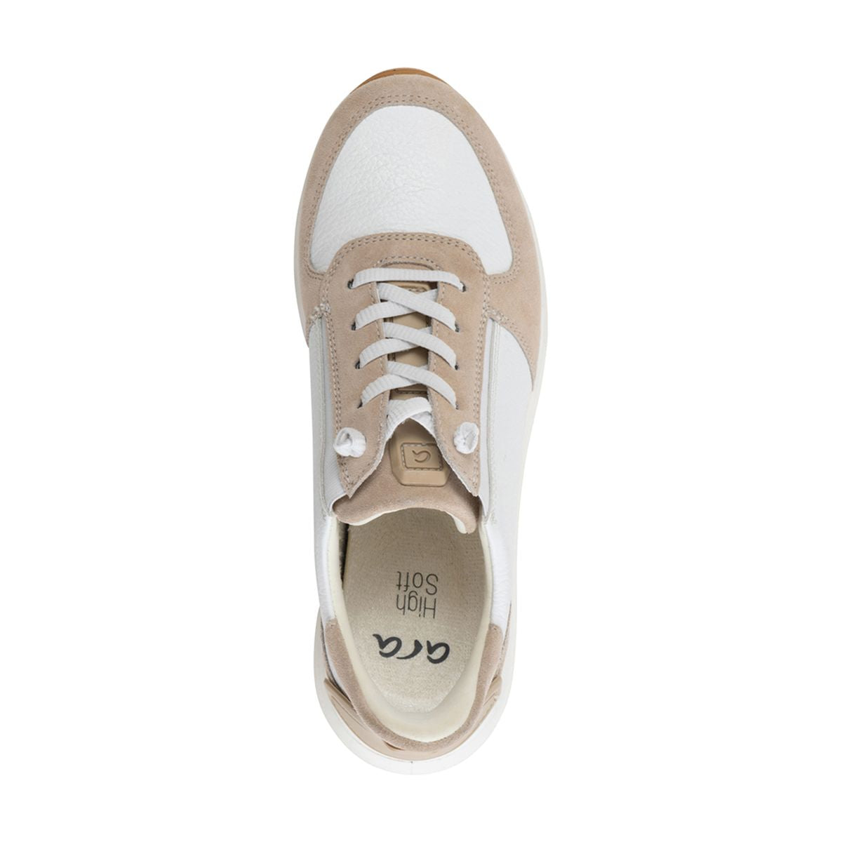Ara Ovation Women's Lace Sneaker in Beige