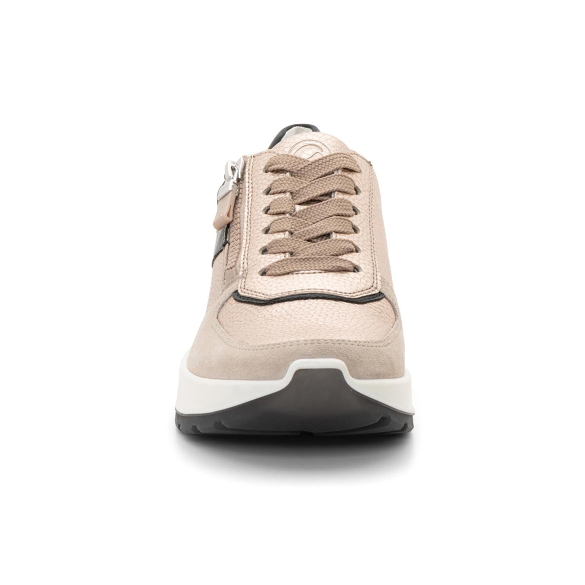 Ara Nagano Women's Lace Sneaker in Sand Black
