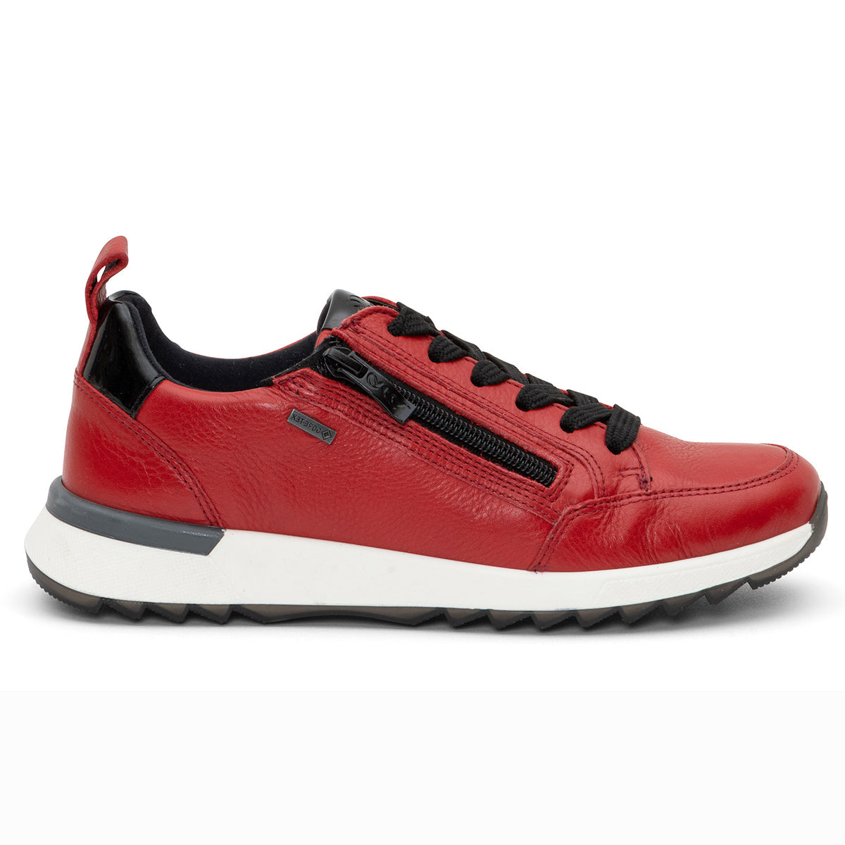 Ara Victoria Women's GORE-TEX Zip Sneaker In Red