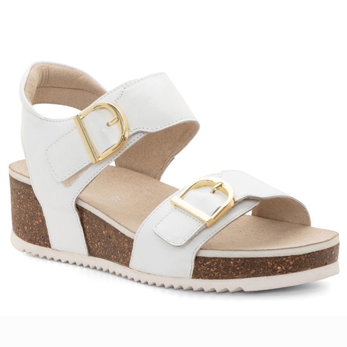 Ara Nova Wedge Sandal for women with two adjustable buckles, available at Walking On A Cloud