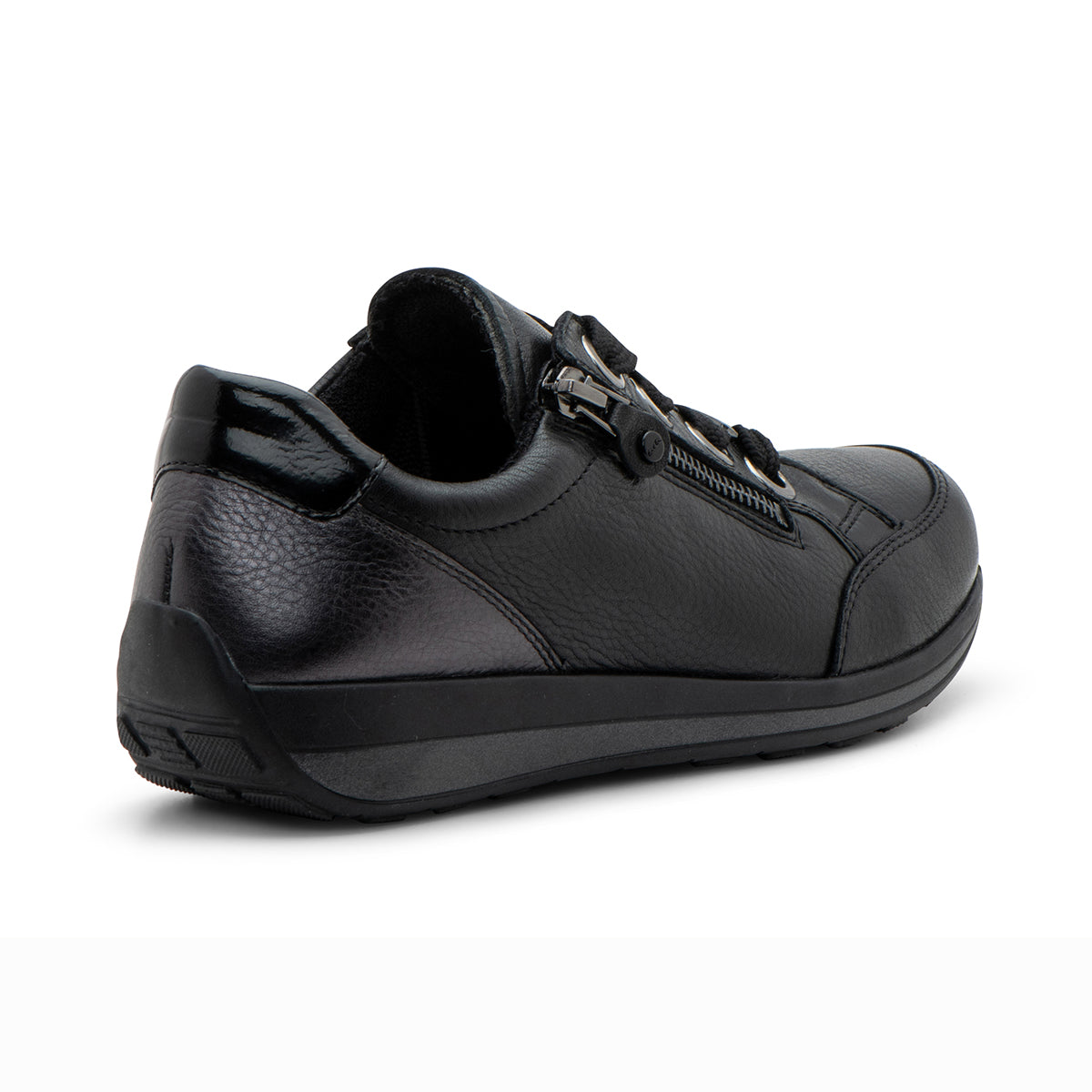 Ara Ollie Women's Zip Sneaker In Black