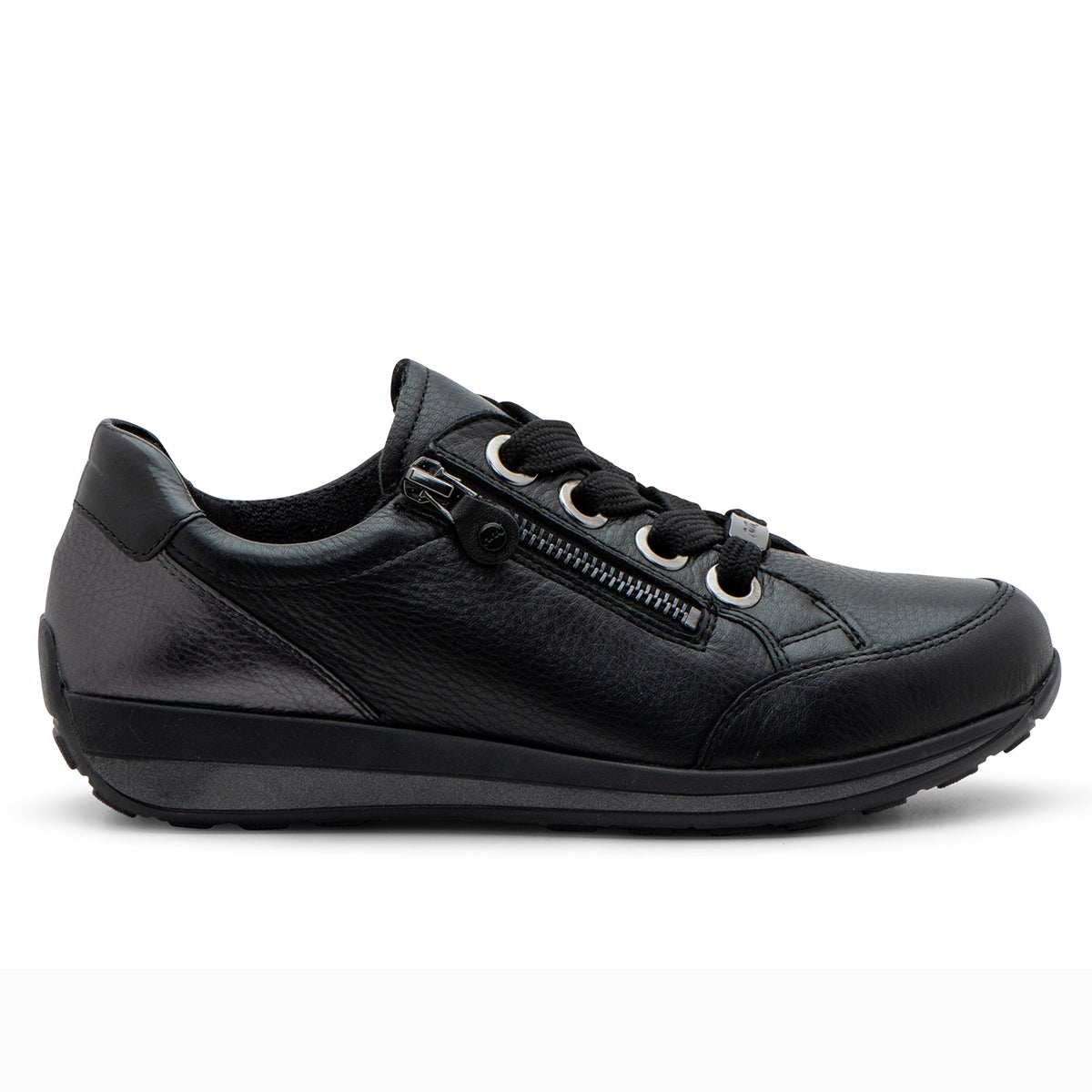 Ara Ollie Women's Zip Sneaker In Black
