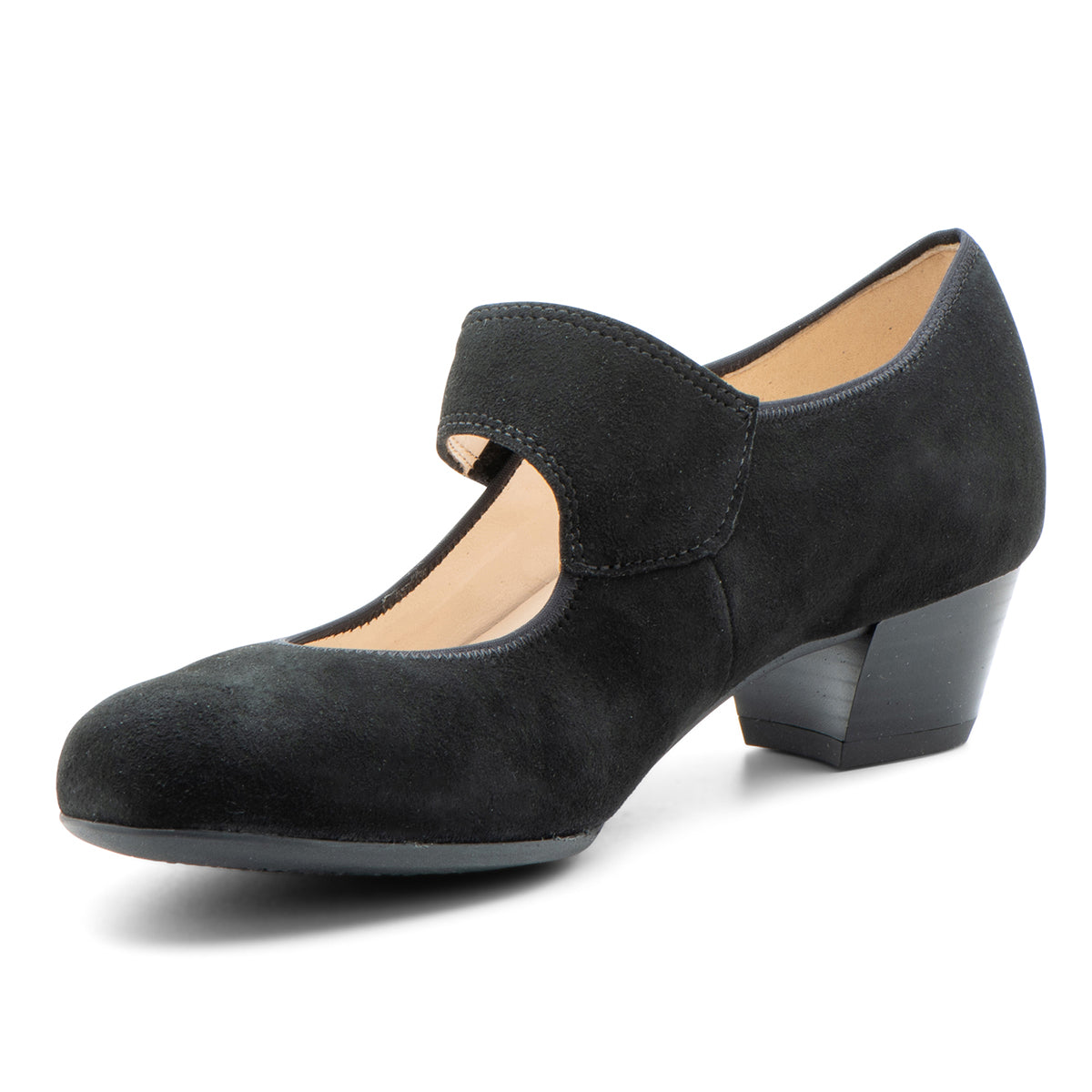 Ara Calico Women's Mary Jane Pump Suede in Black