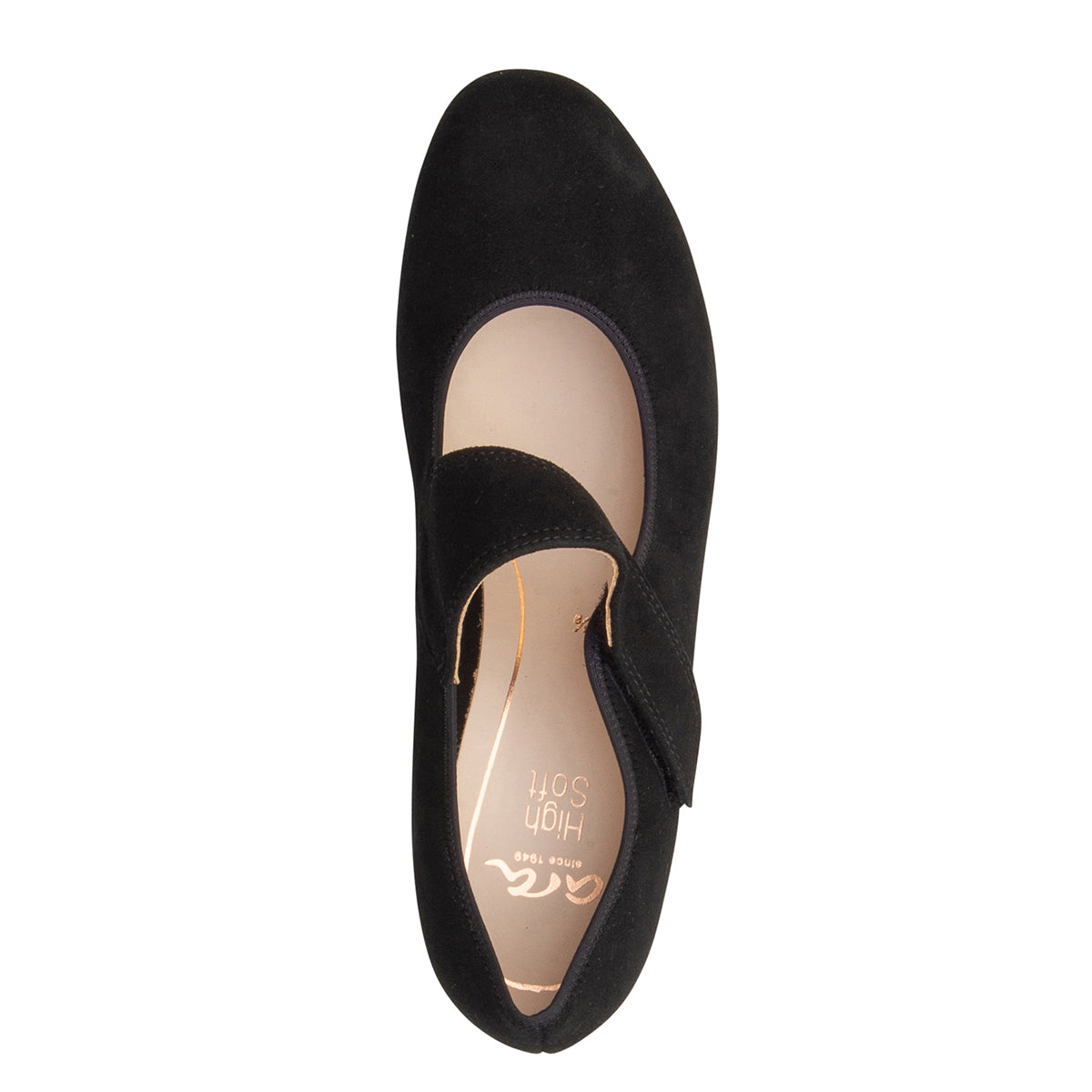 Ara Calico Women's Mary Jane Pump Suede in Black