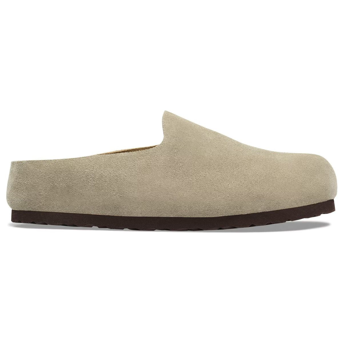 Birkenstock Amsterdam Wrapped Suede Leather Woman's Clog – Taupe
