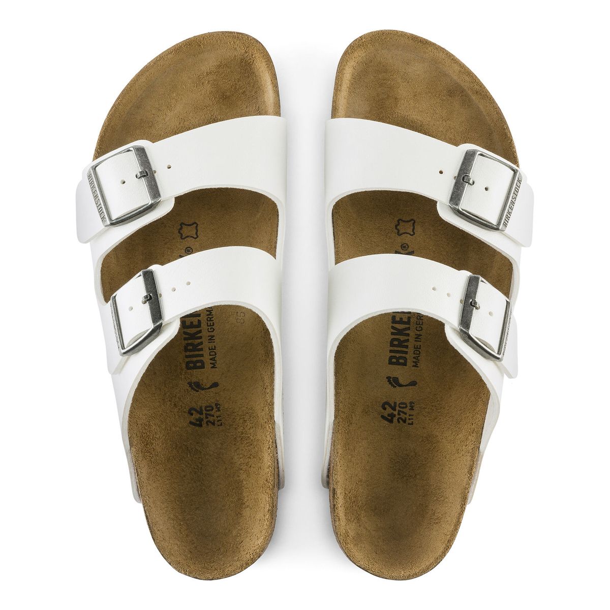 Birkenstock Arizona Unisex Birko-Flor in White