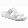 Birkenstock Arizona Essentials EVA in White. Perfect for the beach and pool.