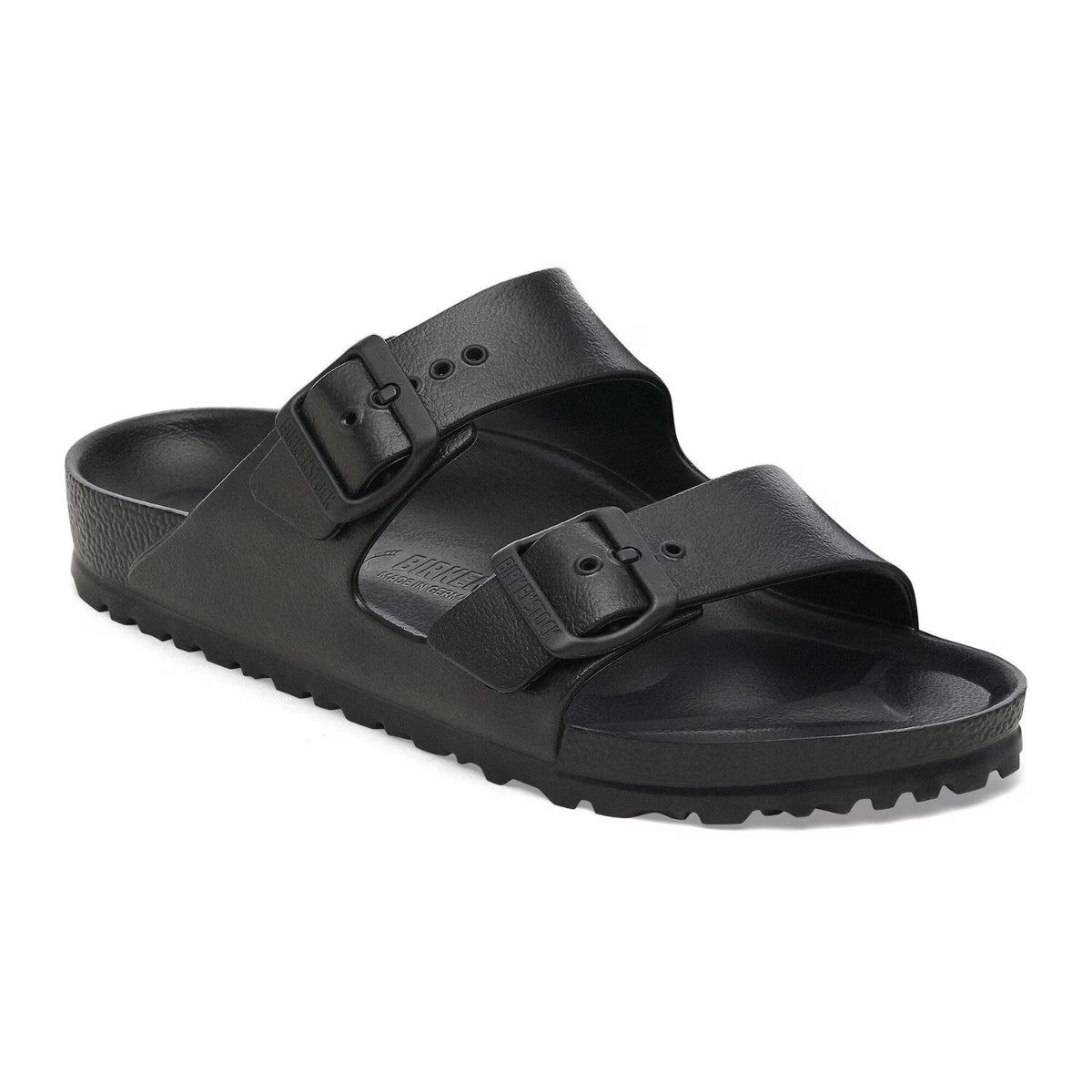 Birkenstock EVA Arizona sandal in black. Perfect for the pool and beach. A best seller at Walking On a Cloud