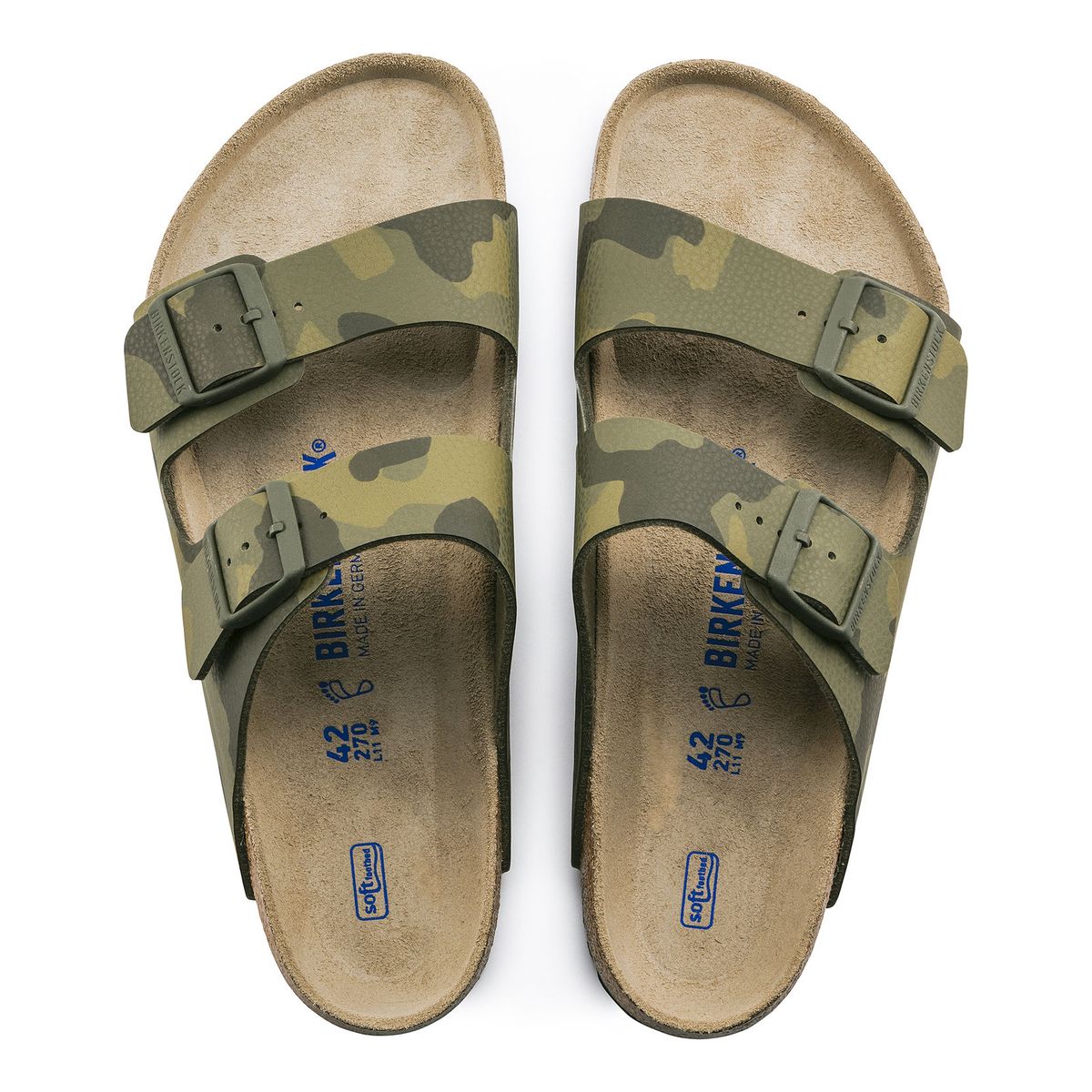 Men's Arizona Soft Footbed Birko-Flor in Desert Soil Camo Green