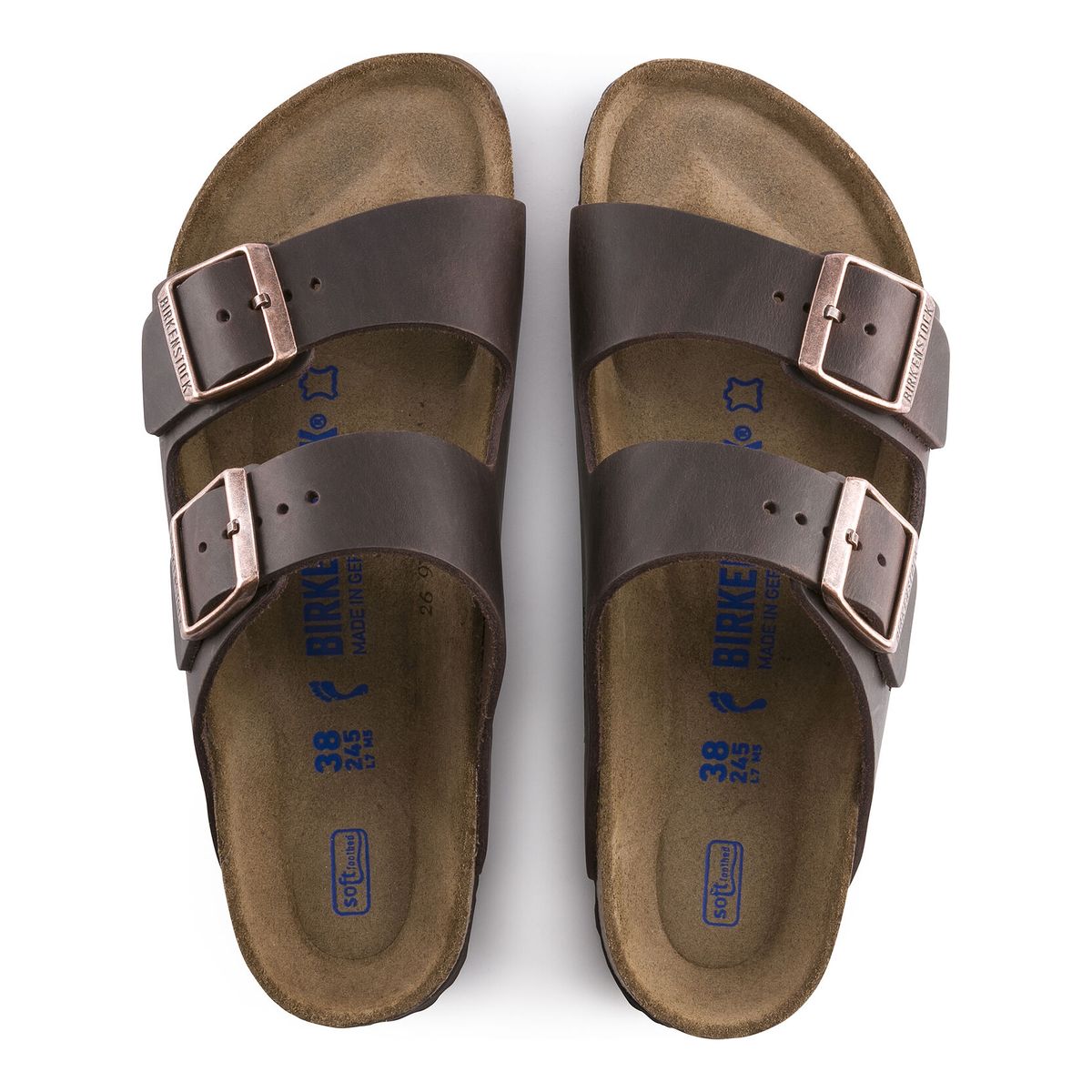 ARIZONA Soft Footbed Oiled Leather in Habana