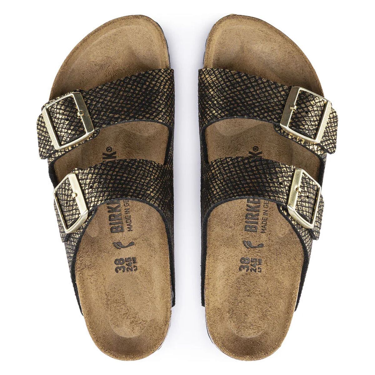 Birkenstock Women's Arizona in Shiny Python