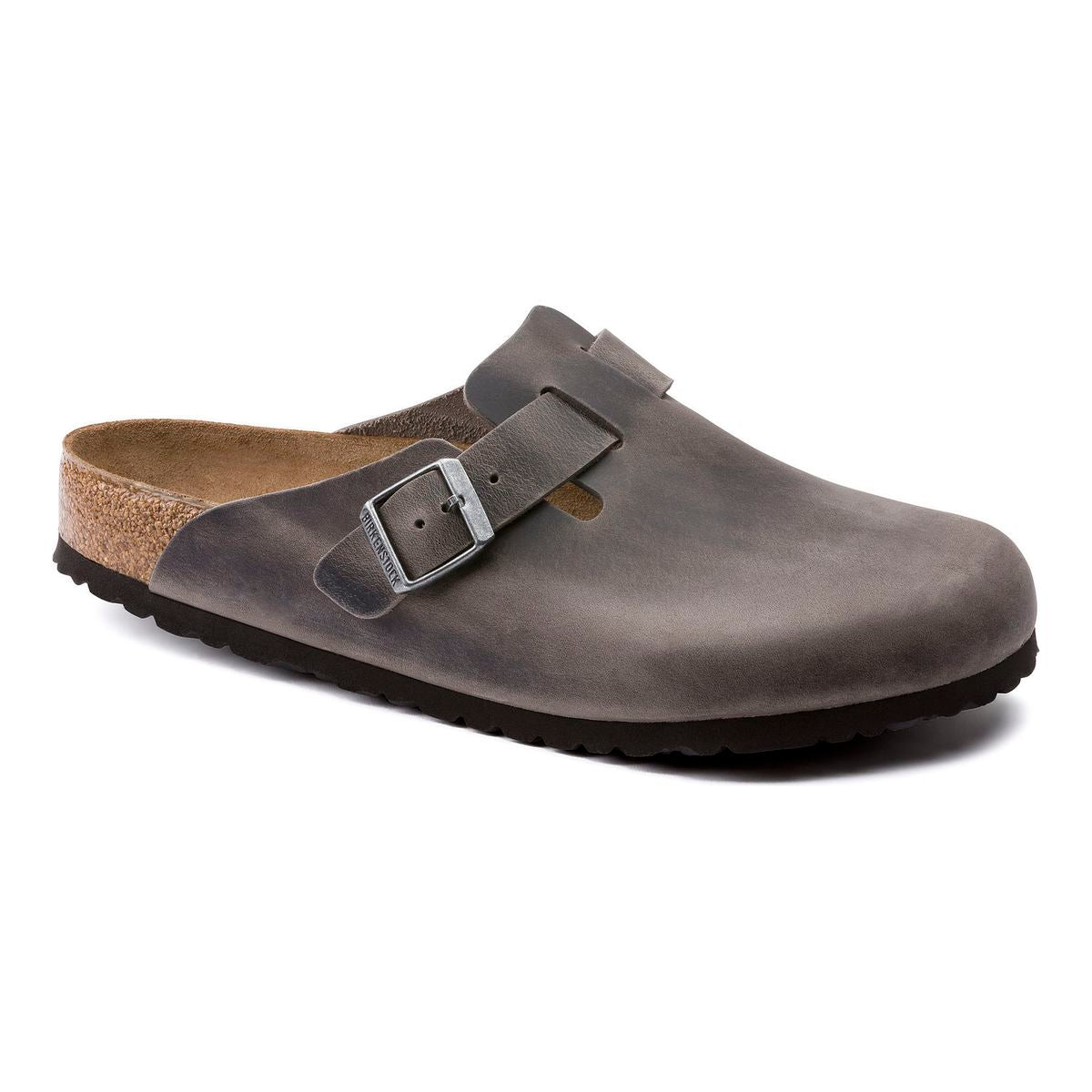 Birkenstock Boston Soft Footbed Clog – Iron Oiled Leather (Style 1013255)