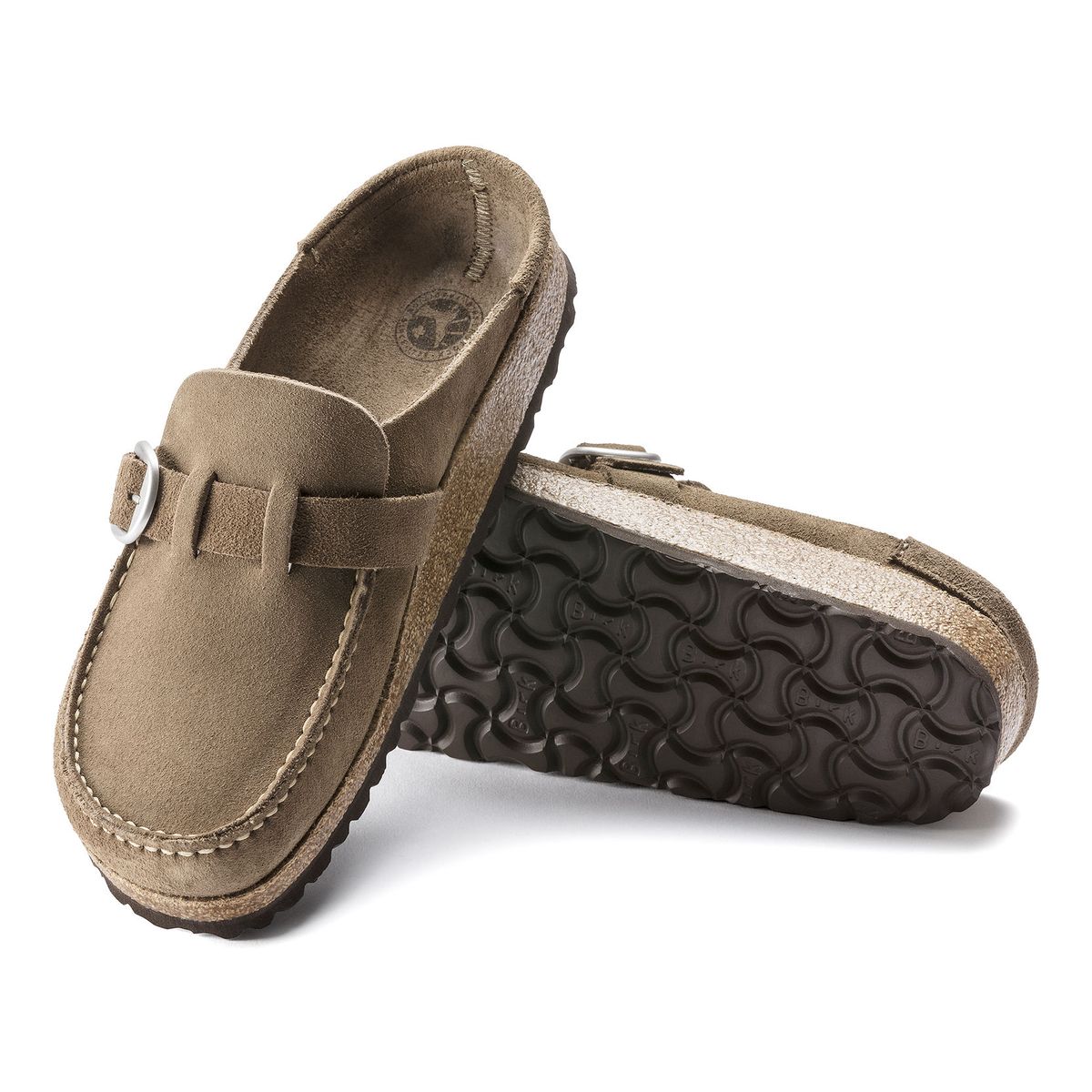 Birkenstock Buckley Clog in Gray/Taupe