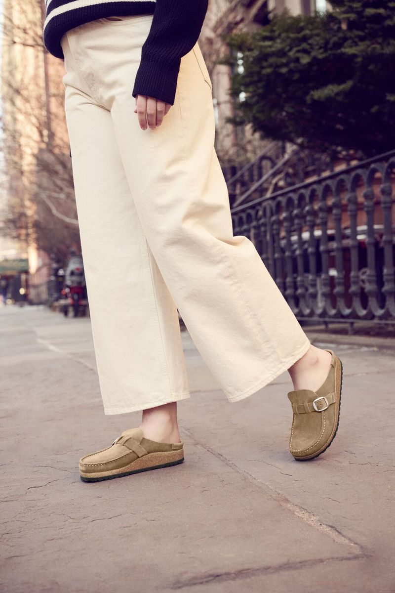Birkenstock Buckley Clog in Gray/Taupe