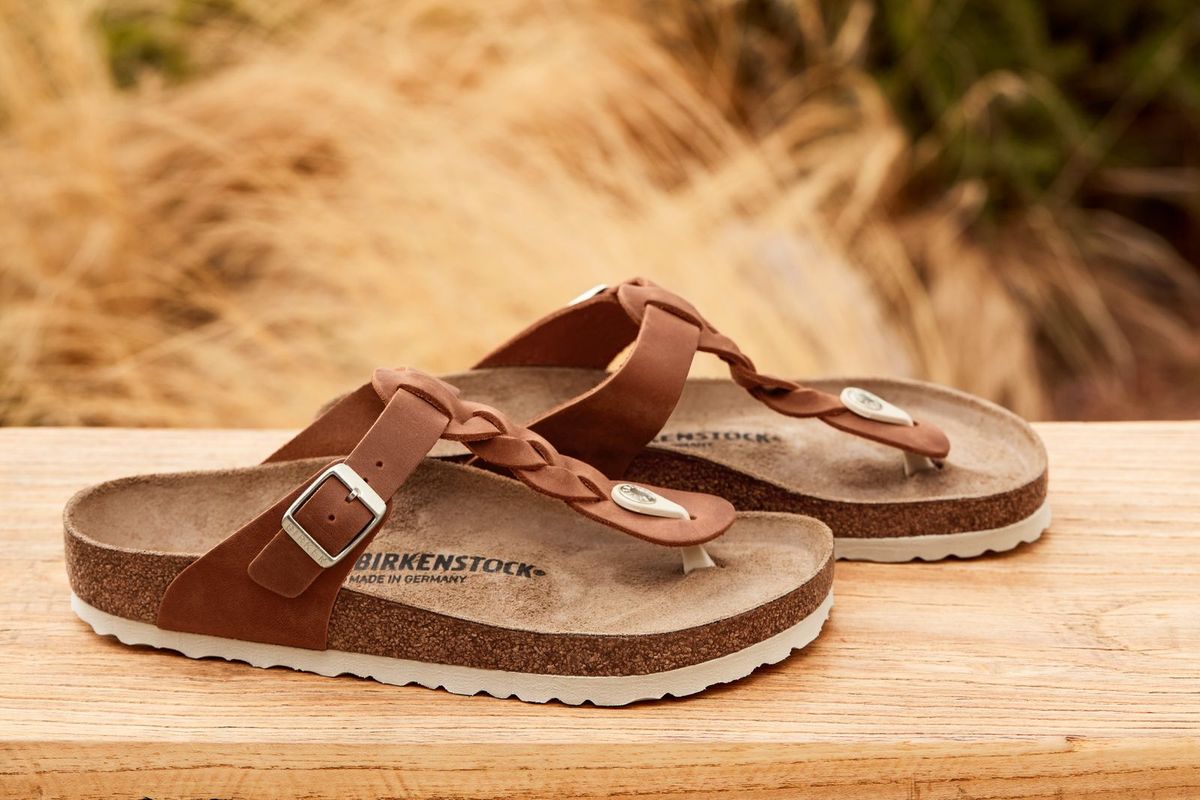 Gizeh Braided Oiled Leather in Cognac