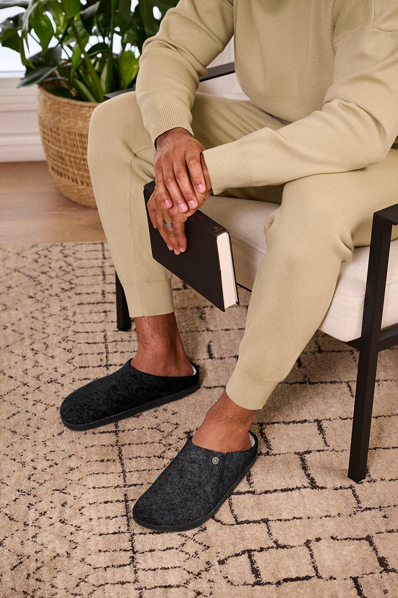 Birkenstock Men's Zermatt Shearling in Black