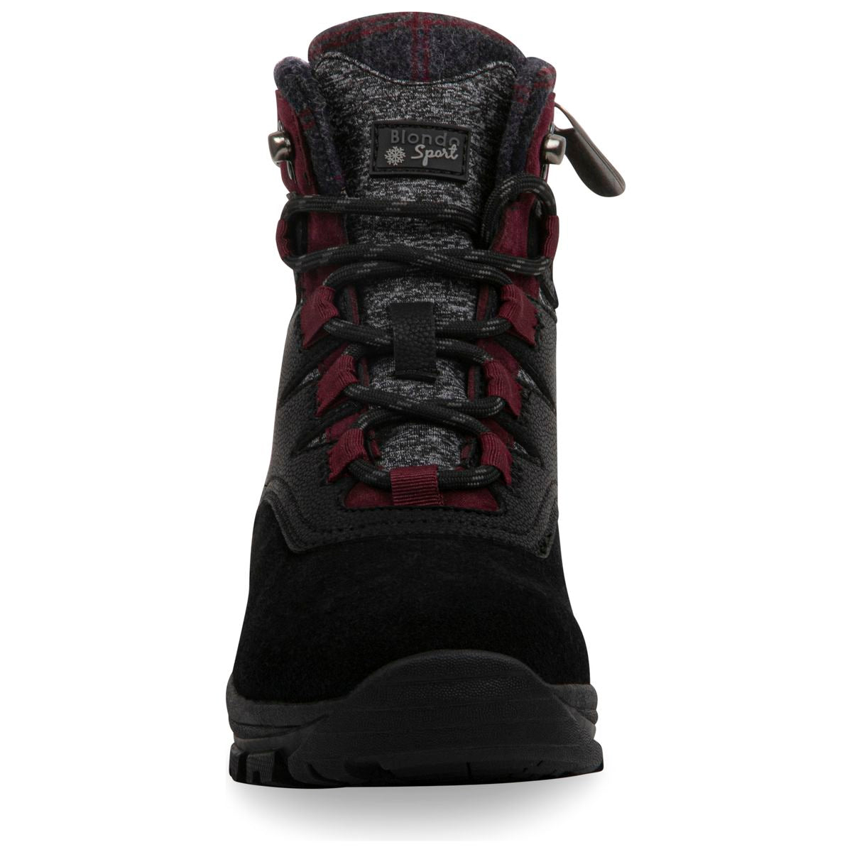 Blondo Maxine Women's Waterproof Winter Boot in Black Burgundy