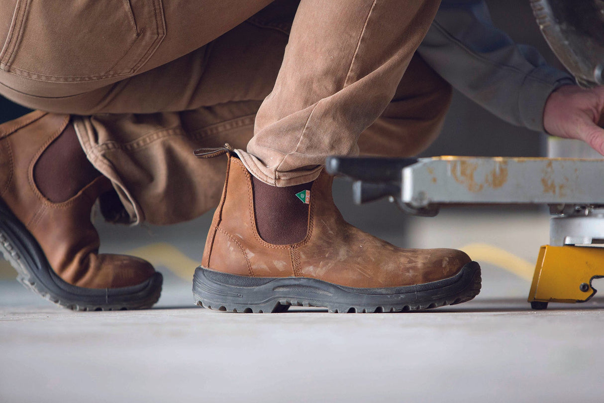 Blundstone 164 Work & Safety Unisex Boot in Saddle Brown