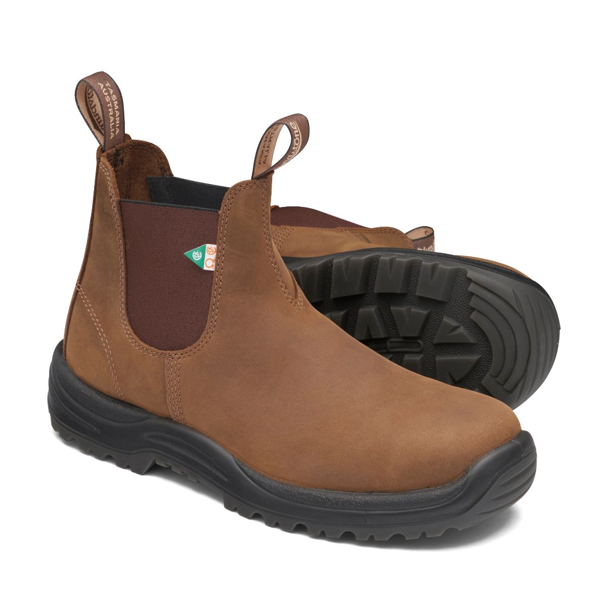 Blundstone 164 Work & Safety Unisex Boot in Saddle Brown