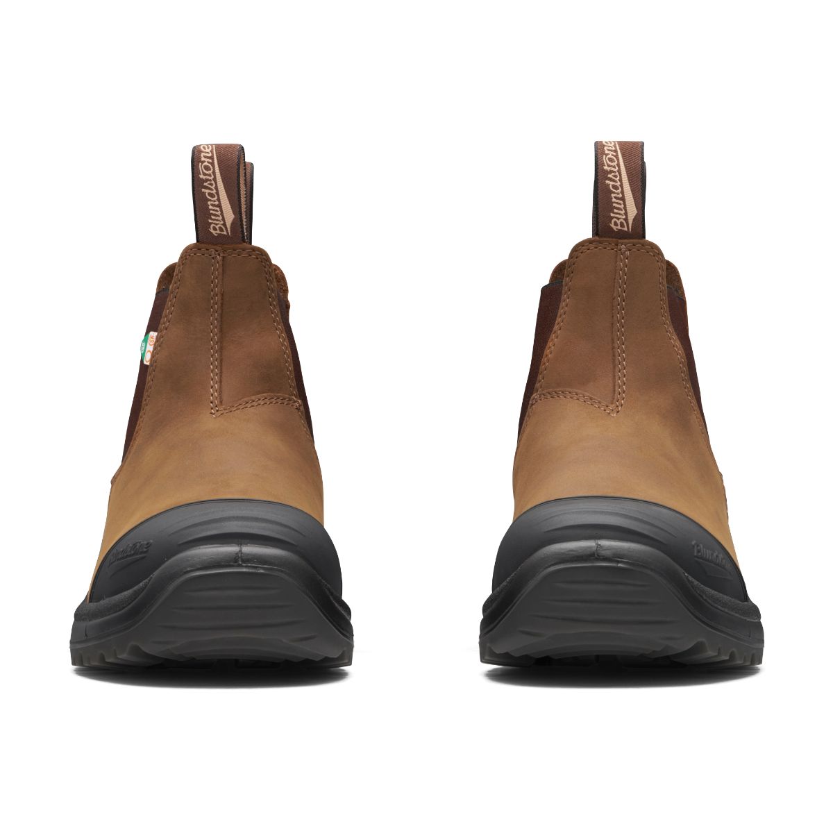 Blundstones 169 Work & Safety Boot Rubber Toe Cap Unisex in Saddle Brown