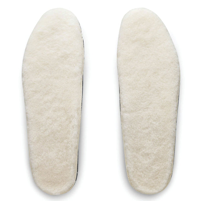 Blundstone Sheepskin Footbeds made of natural wool, designed to keep feet warm, dry, and comfortable inside boots during cold weather. Style #FBEDSHE