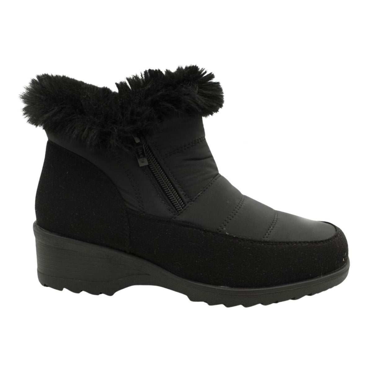 Women's Low Cut Side Zip Grip Boots