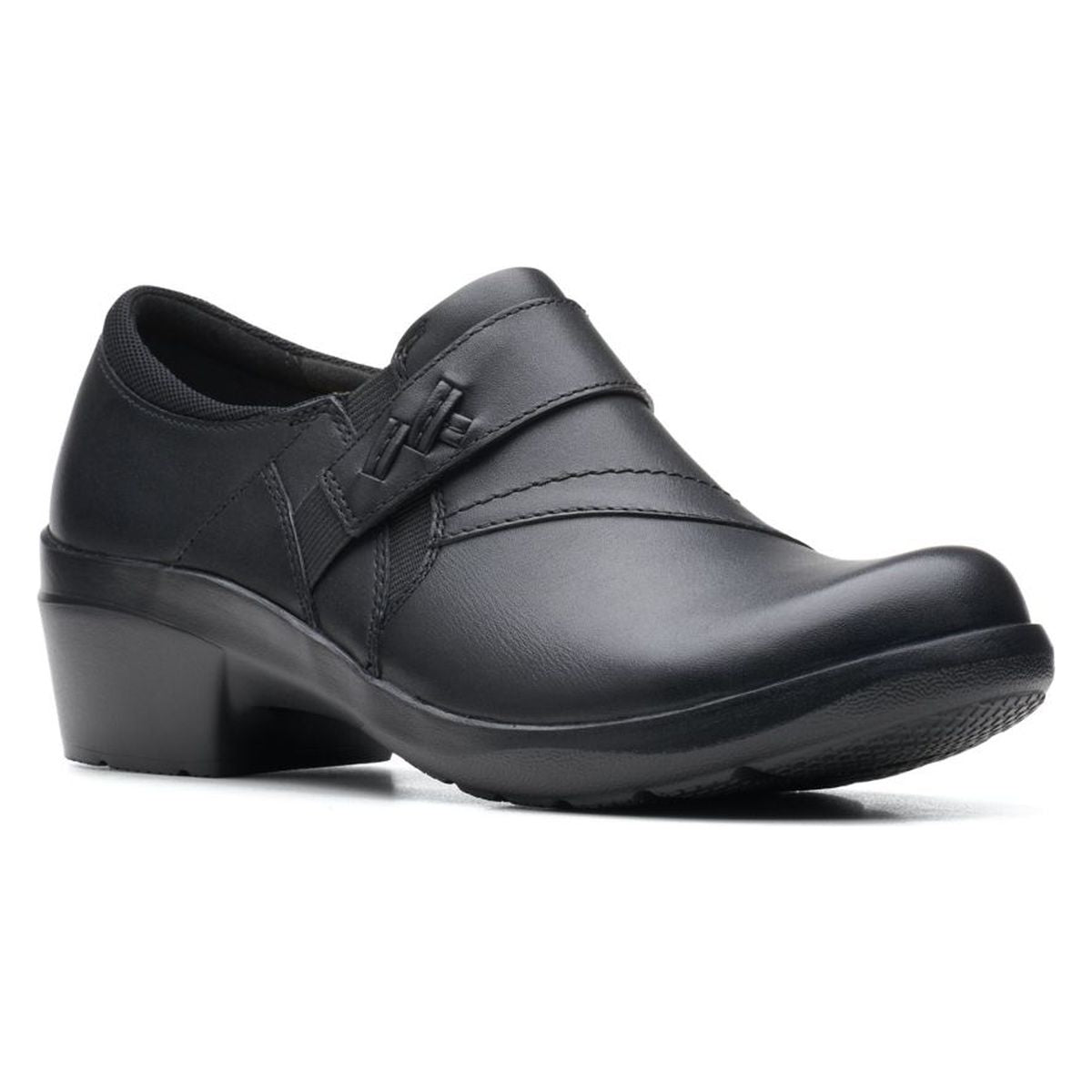 Angie Pearl Block Heel Slip-On