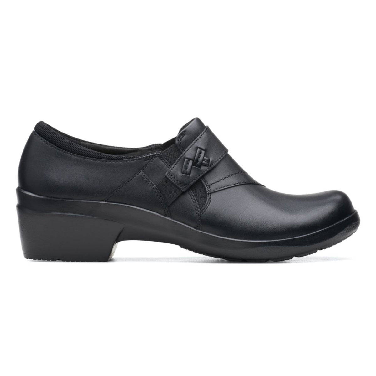 Angie Pearl Block Heel Slip-On