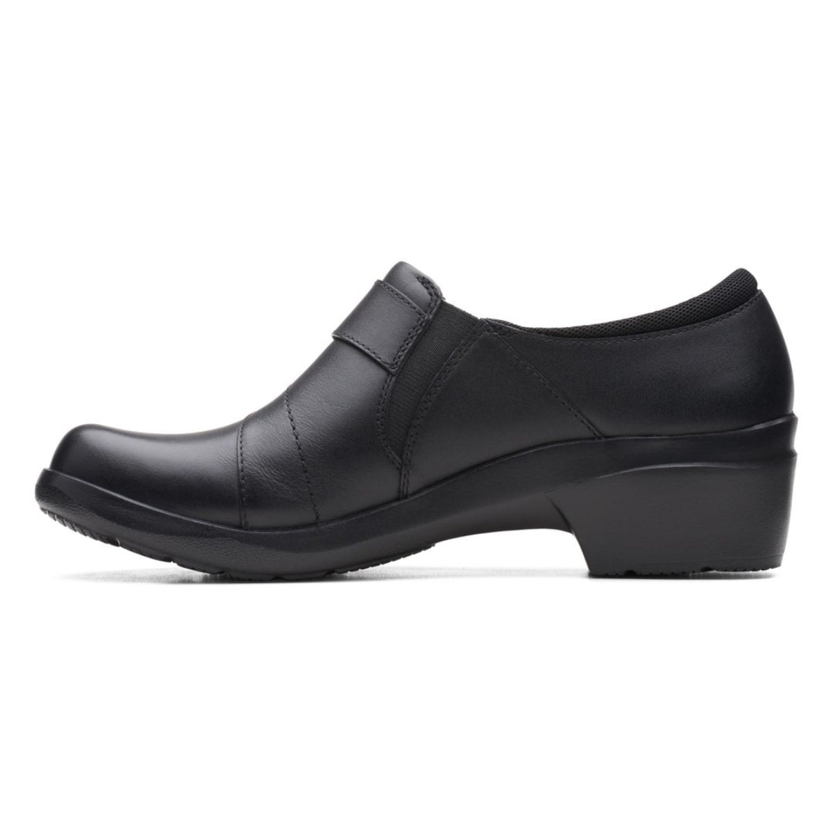 Angie Pearl Block Heel Slip-On
