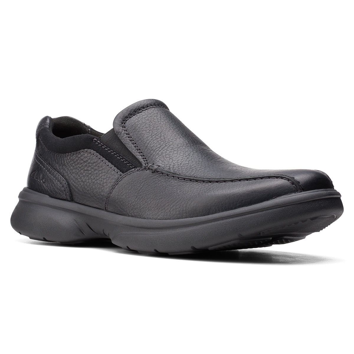 Clarks Men's Bradley Step Black Loafers Comfort Shoes leather. Style #26153159