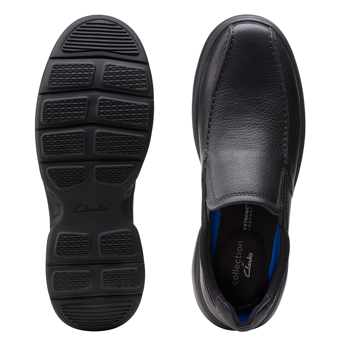 Clarks Men's Bradley Step Casual Slip ON in Black