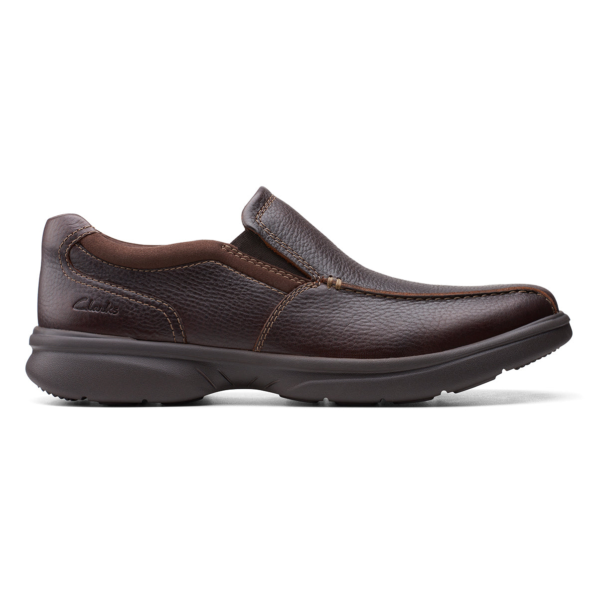 Clarks Men's Bradley Step Casual Slip ON in Brown