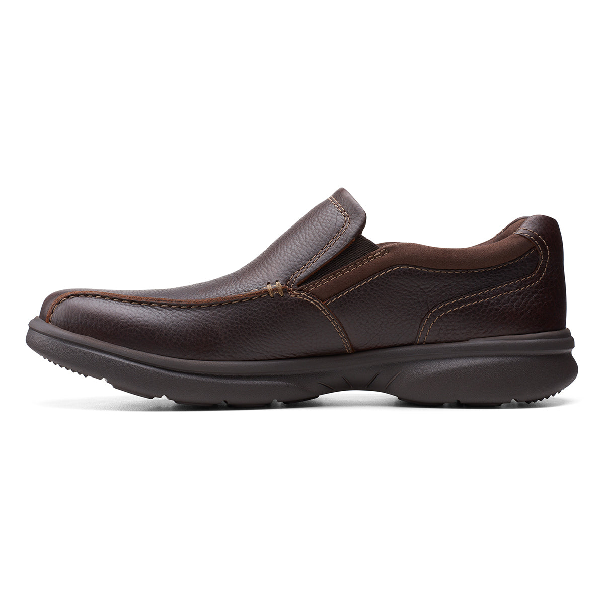Clarks Men's Bradley Step Casual Slip ON in Brown